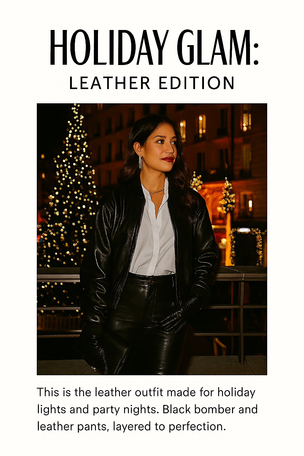 Holiday Glam: Leather Edition