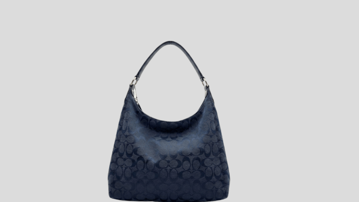 Black Coach Monogram Hobo handbag